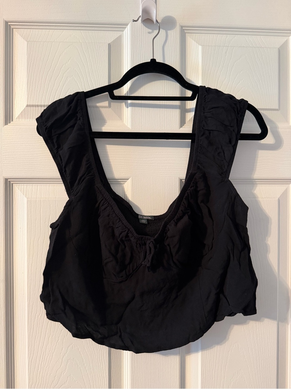 wild fable Black Cropped Scoop Neck Tank